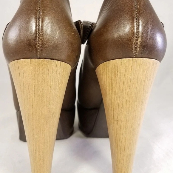 Brown Platform Heels - Picture 6 of 9